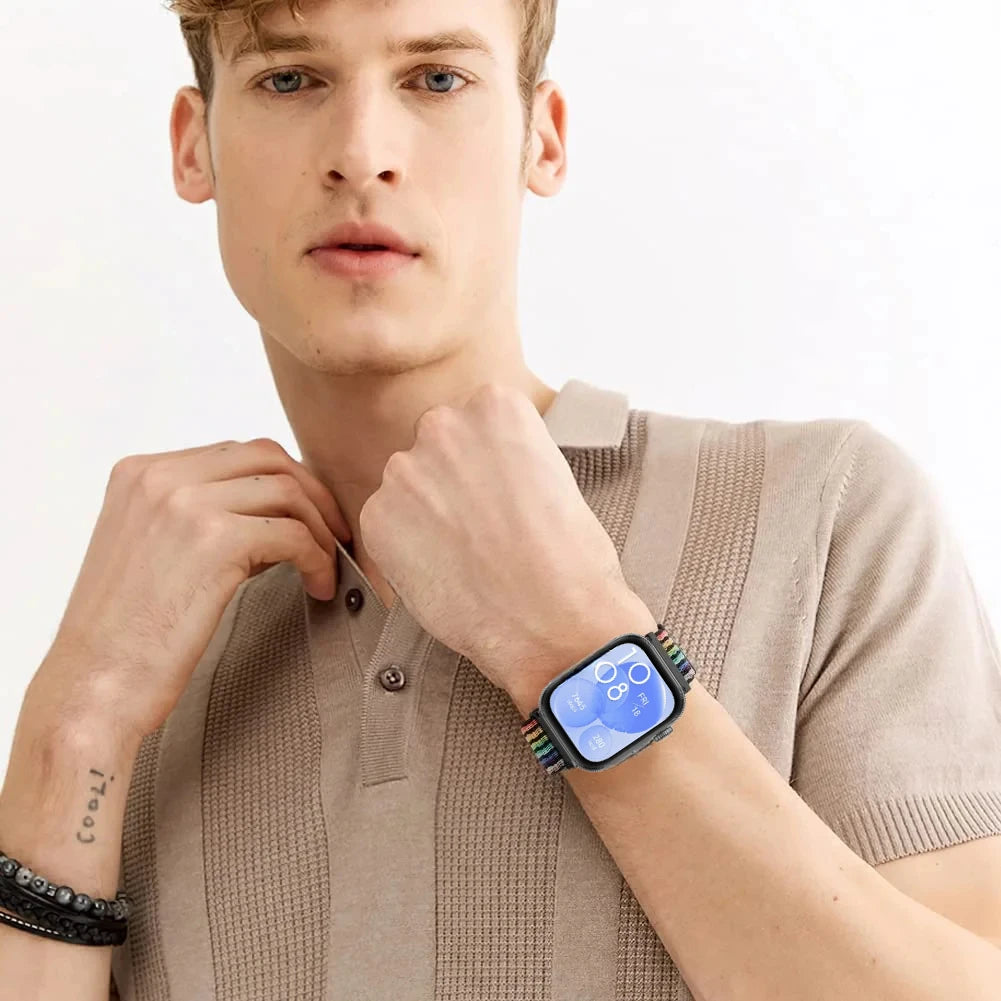 Nylon Loop Strap For Huawei Watch Fit 5/4/3 Sport Breathable Replacement Bracelet Wristband Huawei Watch Fit 4 5 Pro Accessories