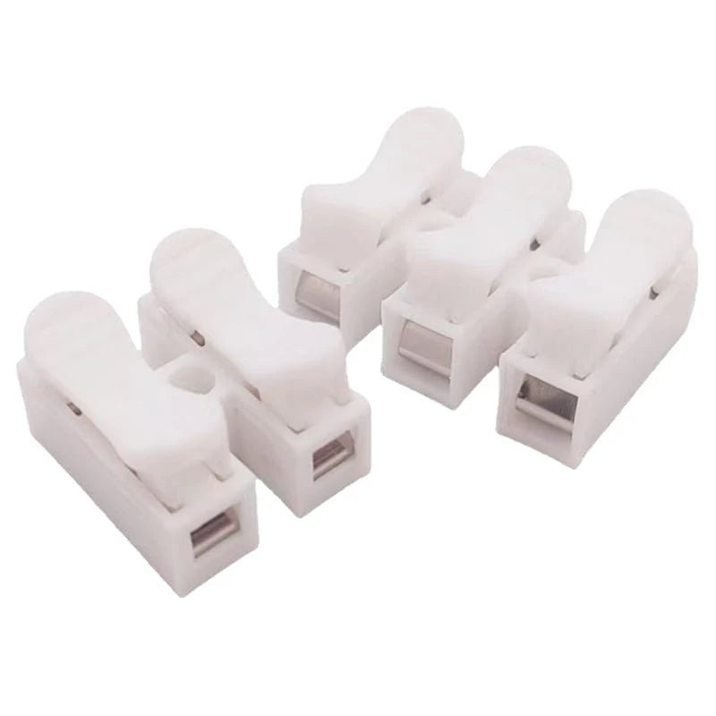 20Pcs 1P 2P 3P Spring Clamp Cable Wire Connector - No Screw Quick Terminal Block