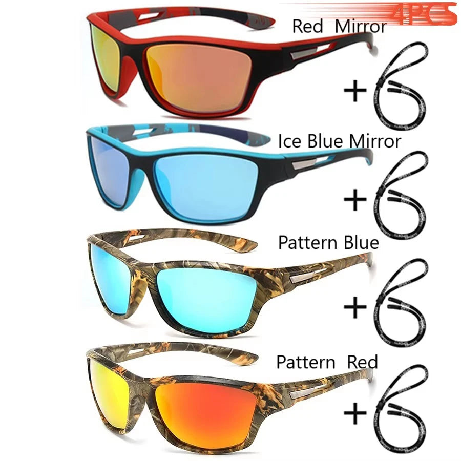 Fashion Sports Sunglasses With Chain Men Women Brand Designer Retro Sun Glasses Cycling Climbing Fishing Eyewear