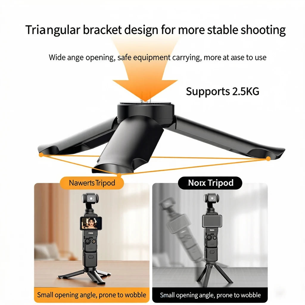 Mini Tripod Desktop Stand Stabilizer Holder for DJI OSMO Pocket 4 Pocket 3 Camera Holder Accessories For DJI Pocket4 Pocket3