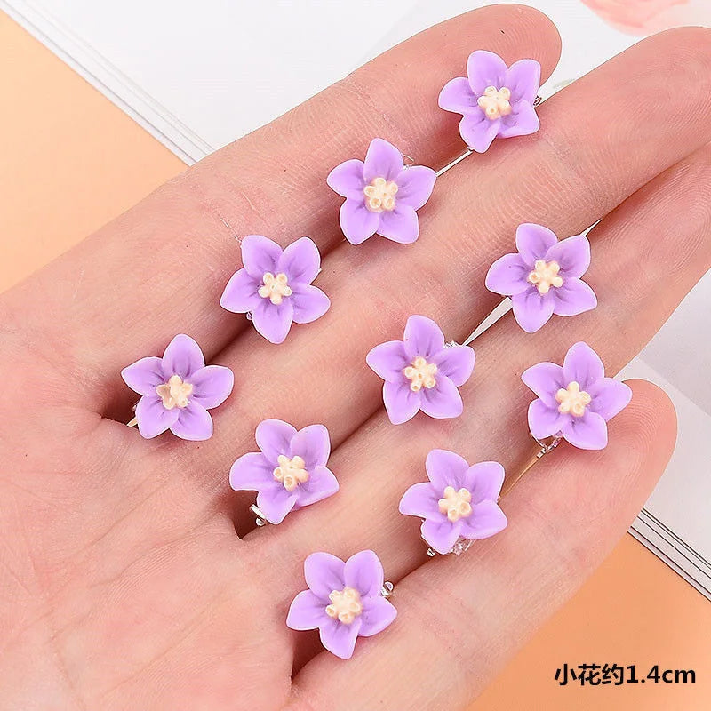 10PCS New Flower Princess Hair Buckle Hairpins Children Headwear Hairgrip Lovely Hair Clips Hair Accessories For Girls