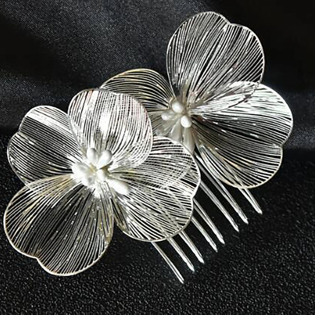 Alloy Flower Hair Clips Women's Hair Accessories Fashion Bridal Wedding Hair Comb Women's Hair Clips Wedding Accessories