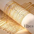 12Pcs Stainless Steel Women's Fashionable Lip Chain Necklace, Simple and Elegant, Waterproof and Fade-Resistant, Is an Exquisite Jewelry Gift for Your Loved Ones and Friends, Suitable for Daily Wear and Party Jewelry Pairing,