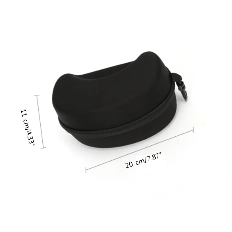 EVA Goggles Protective Case for Ski and Snowboard Eyewear of All Shapes & Sizes, Snowboard Goggles Case with Carabiner