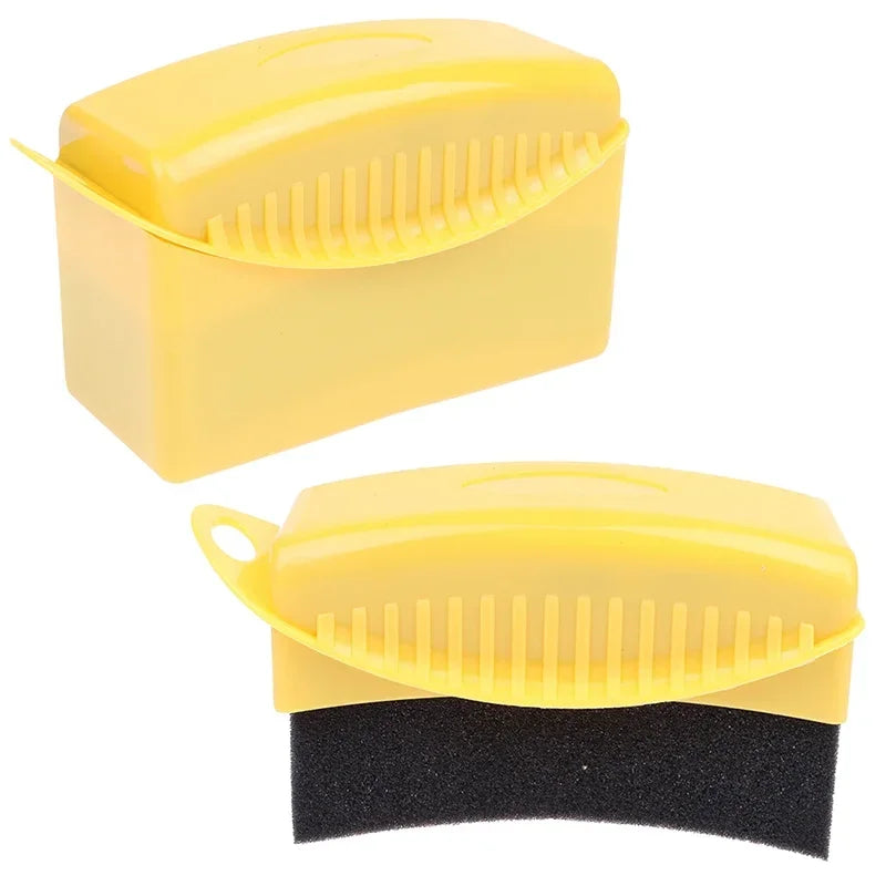 Car Wheel Sponge Brushes (W/ or W/O Lid)-Tire Contour Cleaner&Dressing Applicators, Waxing Polishing Pads Detailing Accessories
