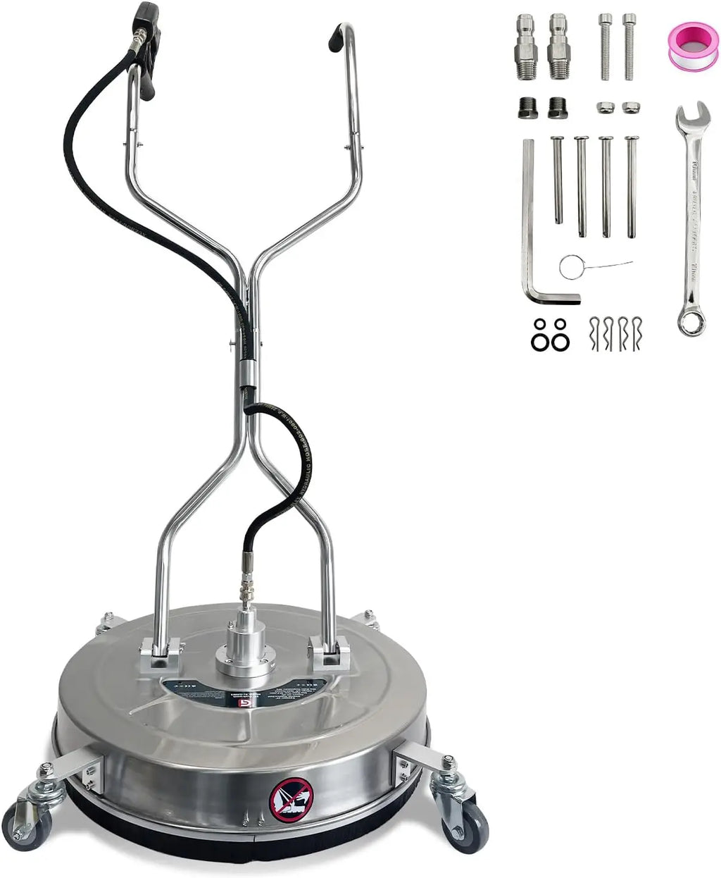 24 Inch High Pressure Stainless Steel Flat Surface Cleaner/ Industrial Pressure Cleaners Mobile Scrubber For Floor Cleaning