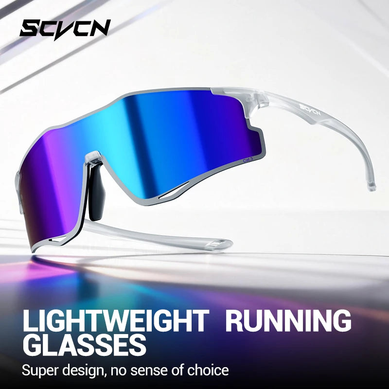 SCVCN Lightweight Running Sunglasses Cycling Glasses Photochromic UV400 for Men Cycling Road Bike Glasses Women Casual Hiking