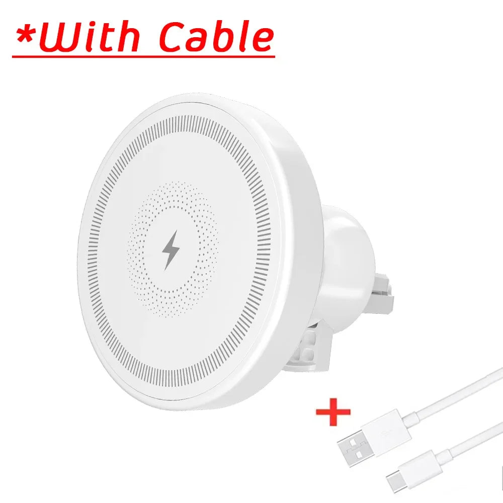 Car Air Vent Magnetic Wireless Charger Phone Holder Stand For iPhone 17 16 Pro Max 15 14 13 12 Fast Charging Cellphone Bracket
