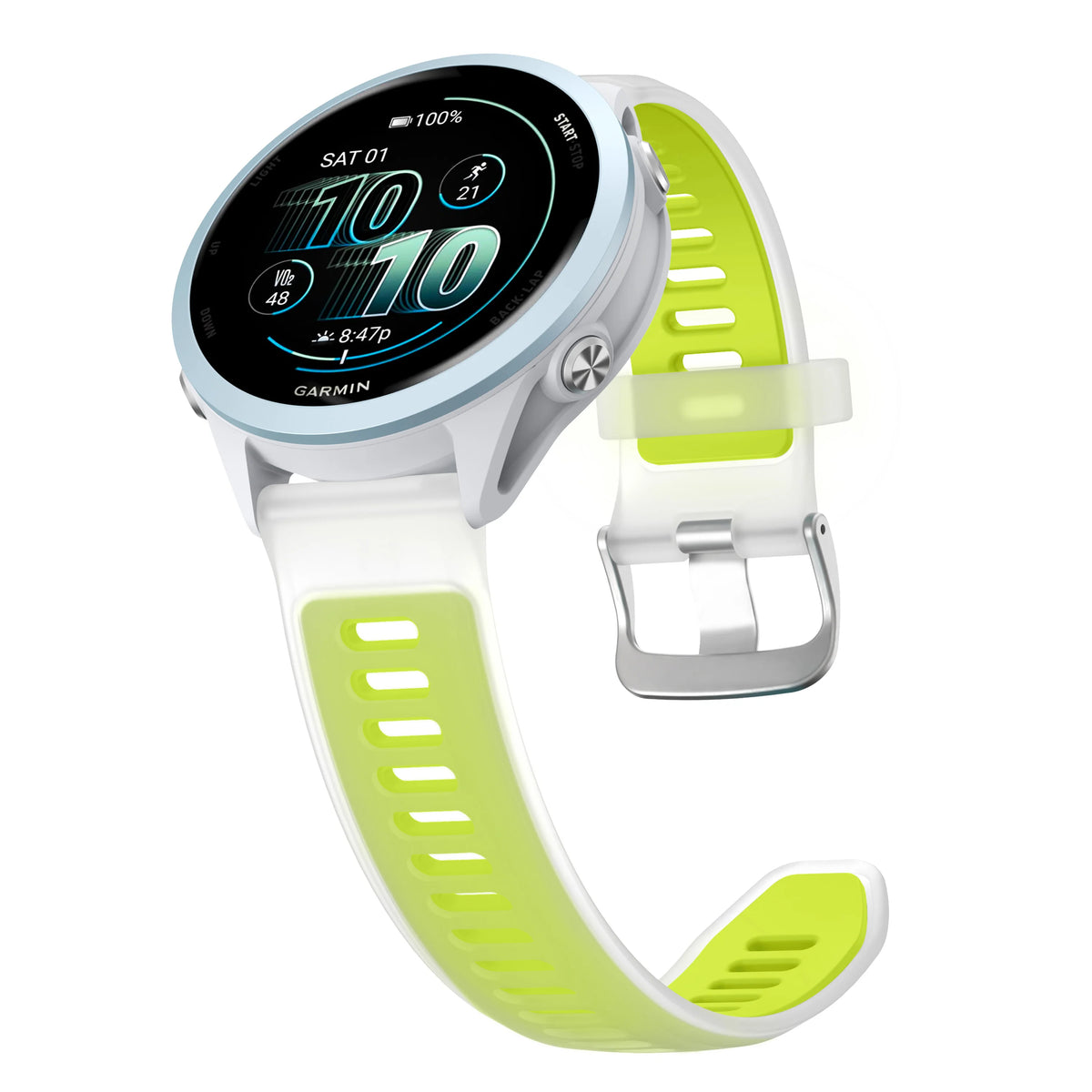 18/20/22mm Silicone Strap for Garmin Forerunner 170 70 165 265 55 245 570 47/42mm Bracelet Garmin Venu 4 45/41mm/Active 6 5 Band