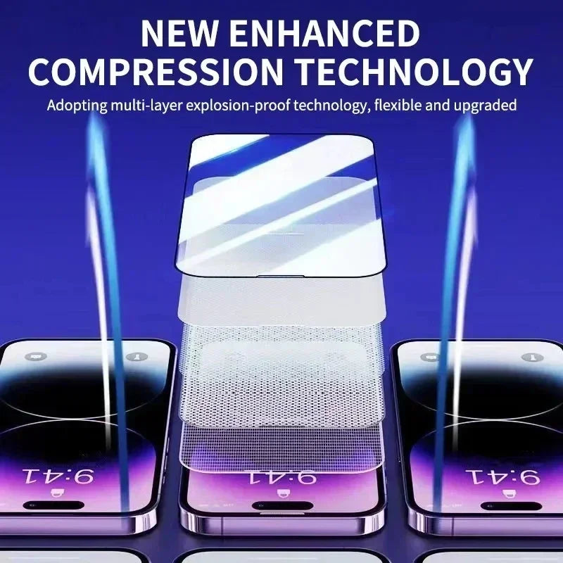 5-1Pcs Oleophobic Coating Dust Free Easy Installation Screen Protector For iPhone 18 Pro 17 14 11 13 12 15 16 Pro Max Mini Glass