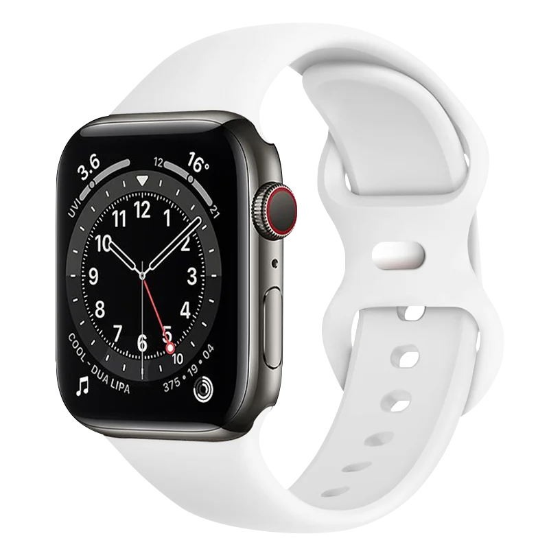 Silicone Strap for Apple Watch Band Ultra 49mm 45/44/42mm Watchbands 41/40mm iwatch Rubber Sport Bracelet on iWatch Series 76543