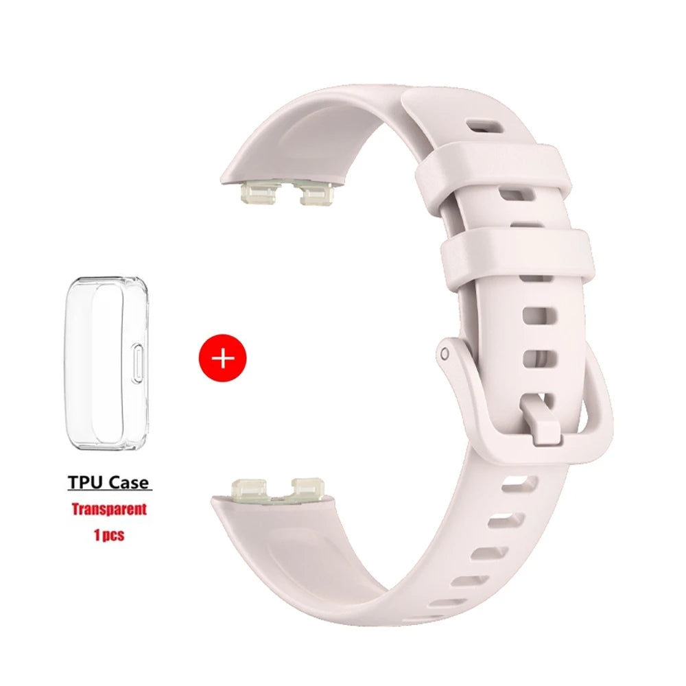 Silicone Watchbands For Huawei Band 10 9 8 Strap Replacement Universal Strap For Huawei Band 10 Correa Bracelet