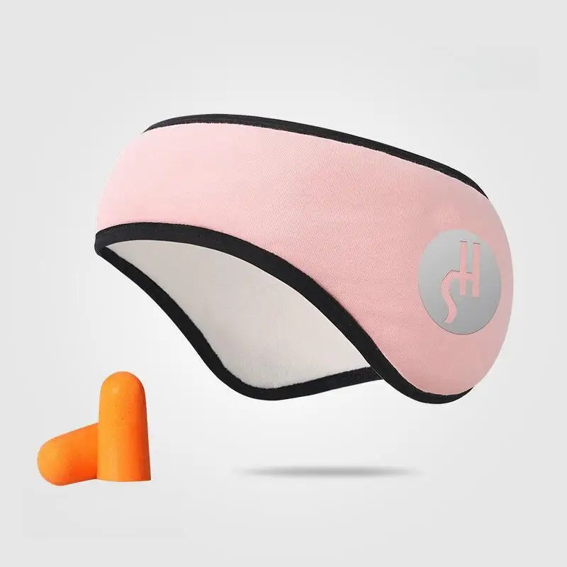 2 in 1 Earplugs And Adjustable Eye Mask Noise Reduction Travel Nap Sound Insulation Earmuffs for Better Sleep Anytime for Office