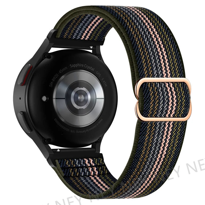 Shiny Pride Band For Samsung Galaxy Watch 6-7-4-5 pro-4 classic-Active 2 Elastic bracelet huawei watch gt 2 gt2 20mm 22mm Strap