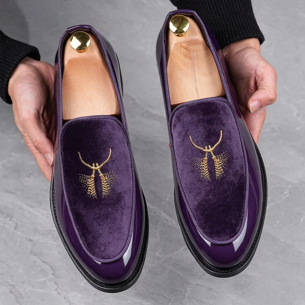 Formal Loafers Shoes for Man Embroidery Designer Wedding Dress Menswear Shoes Office Loafers Mocassin Homme Scarpe Uomo Eleganti