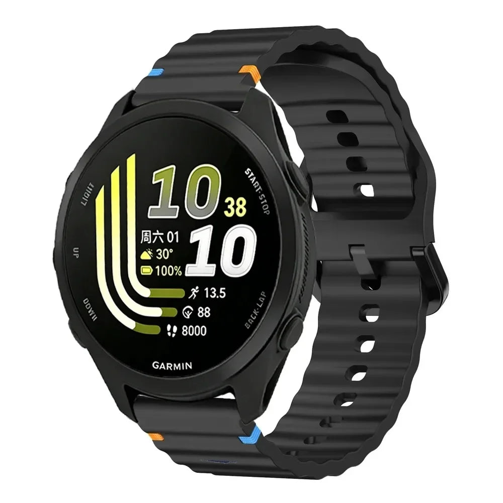 18/20/22mm Silicone Band for Garmin Forerunner 70 170 965 265 55 165 970 570 47/42mm Strap Garmin Venu 4 45/41mm Active 6 Correa