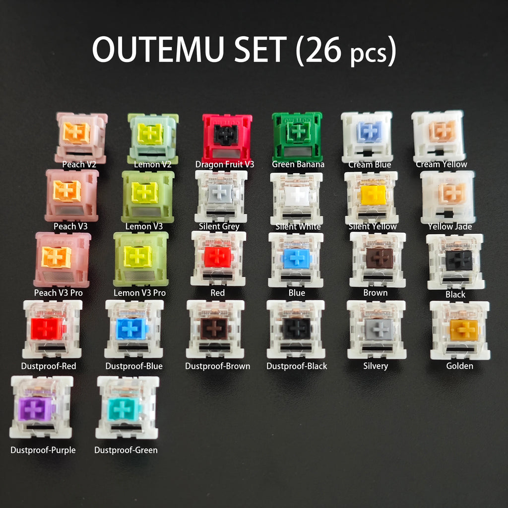 Outemu Gateron Kailh Switches Tester Multi Brand Experience Package for Mechanical Keyboard Magnetic Keyboard Low Profile Switch
