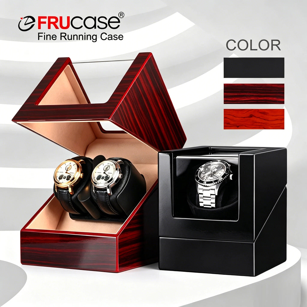 FRUCASE Upgrade Watch Winder For Automatic Watches Watch Box USB Cable 1+0/2+0/4+0