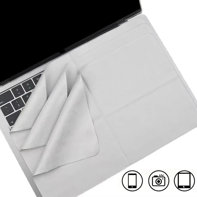 For MacBook Screen Cleaning Cloth Dustproof Cover Microfiber Dustproof Cleaning Cloth For MacBook 13 14 15 16 Inch Laptops Liner