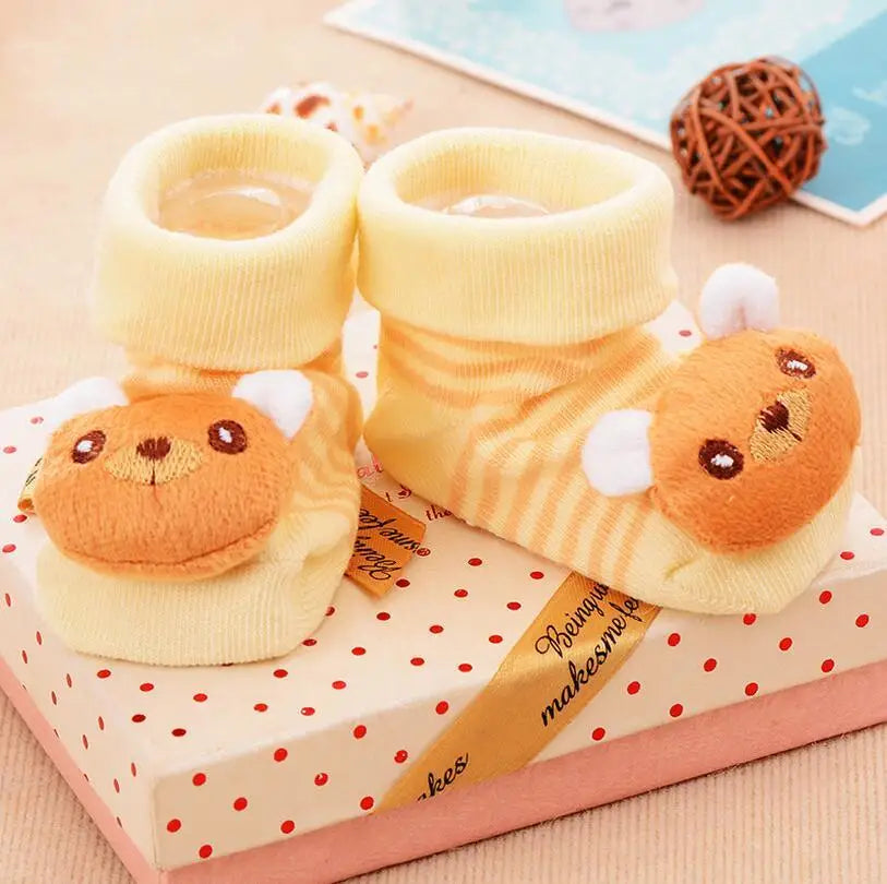Baby Socks Toy Slipper Girls Boys Newborn Accessories Anti Slip Animal Kids Toddlers Gift Clothes Infant Stuff Children Bear
