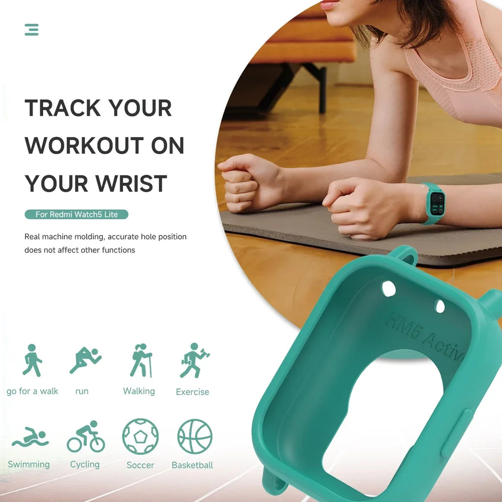 Watch Case For Redmi Watch 5 Active Watch Decoration Soft Silicone Cover for Redmi Watch 5 Lite Anti Scratch Protective Shell