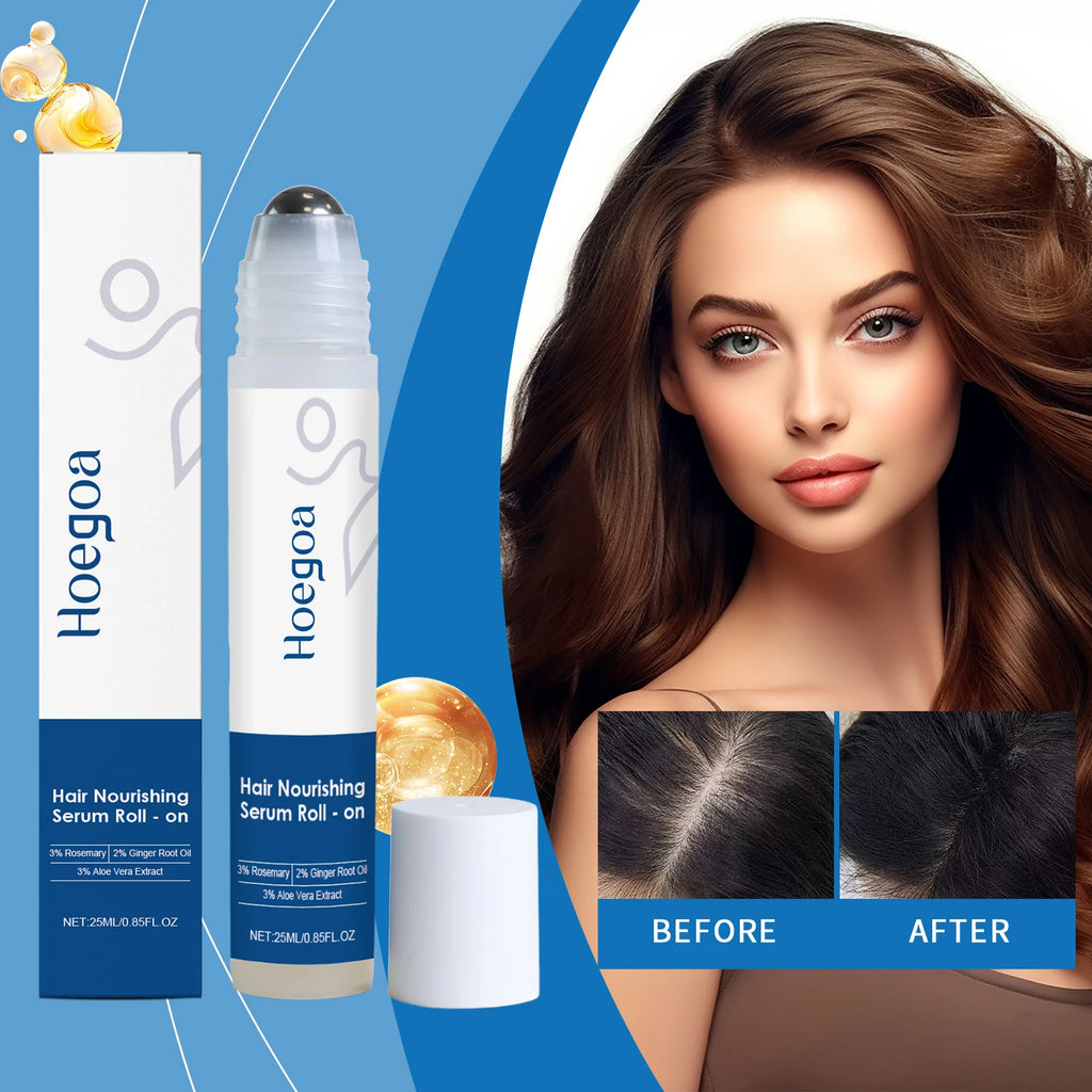 Rosemary Scalp Massager Roll-On Serum Repairing Damaged Dry Scalp Hydrate Anti Hair Loss Strengthen Hair Roots Smooth Hair Care