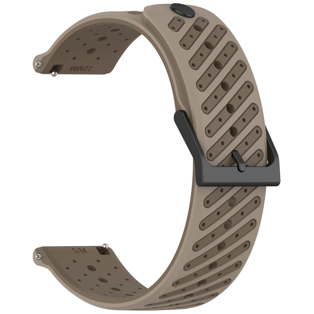 Durable Textured Silicone Strap with Ventilation Holes for Xiaomi 22MM Watches