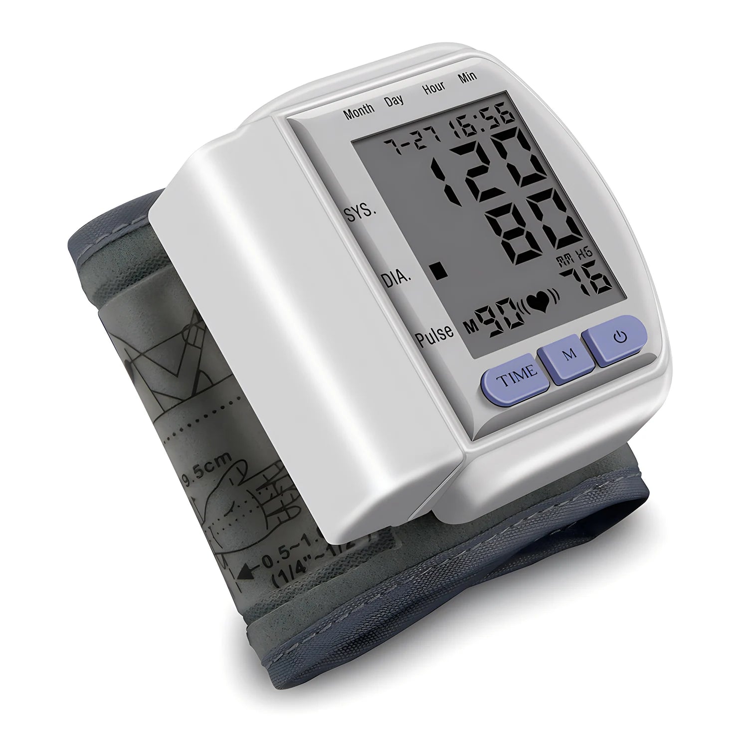 Wrist Digital Blood Pressure Monitor Medical Tonometer Automatic Tonometer Meter Tensiometer Pulse Rate Meter BP
