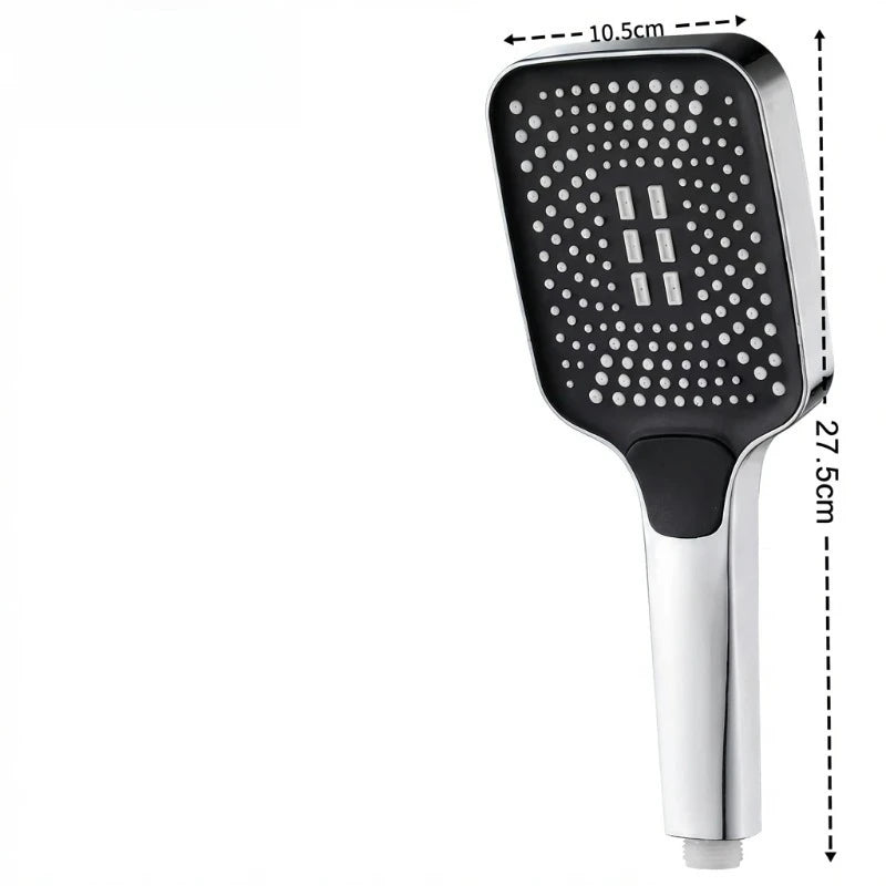 Adjustable 3-Mode High Pressure Shower Head Large Flow Water Saving Rainfall Mixer Head Bathroom Accessory