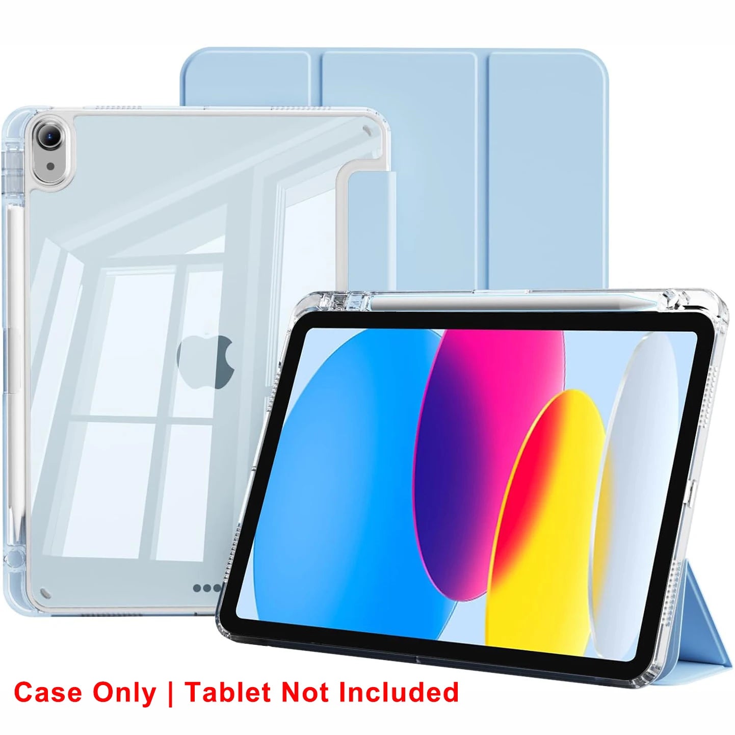 Clear Crystal Tablet Case With Pen Slot For iPad 10th 11th Gen A16 2025 2022 11'' 10.9'' PU Leather Flip Magnetic Stand Cases