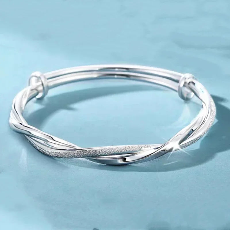925 Sterling Silver Peacock Opening Screen Bracelet For Women Luxury Designer Texture Open Bracelets Party Original Jewelry Gift