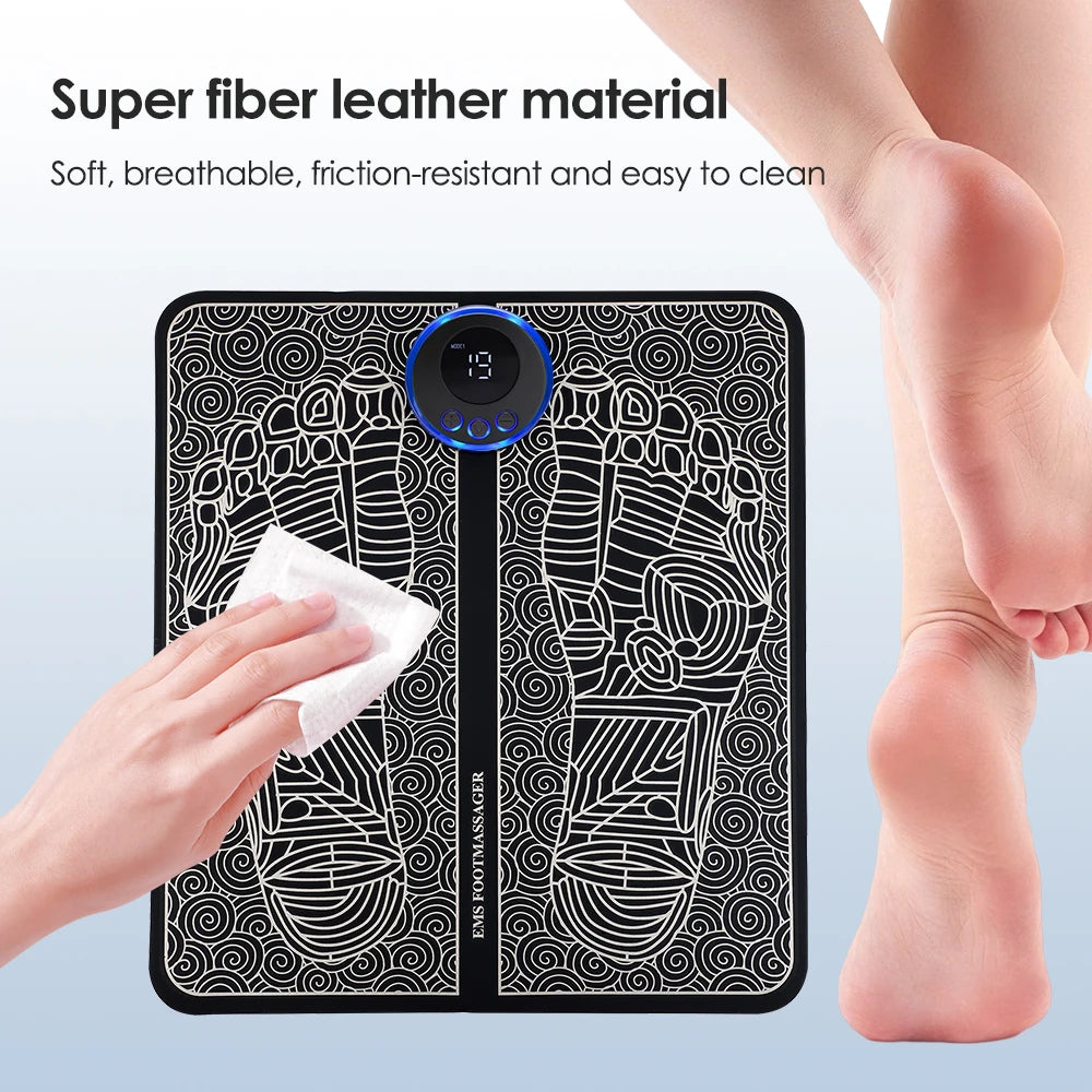Smart Foot Massage Pad RF Remote Feet Massager 8 Modes 19 LevelsImprove Blood Circulation Relax Muscles Slim Legs Foot Pad