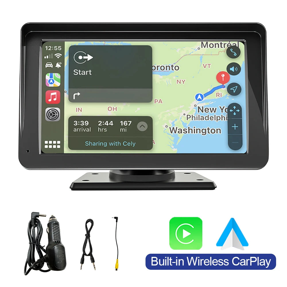 7inch Wireless Carplay Android Auto autoradio Car Radio Multimedia Video Stereo Bluetooth GPS autoradio For Benz BMW VW KIA