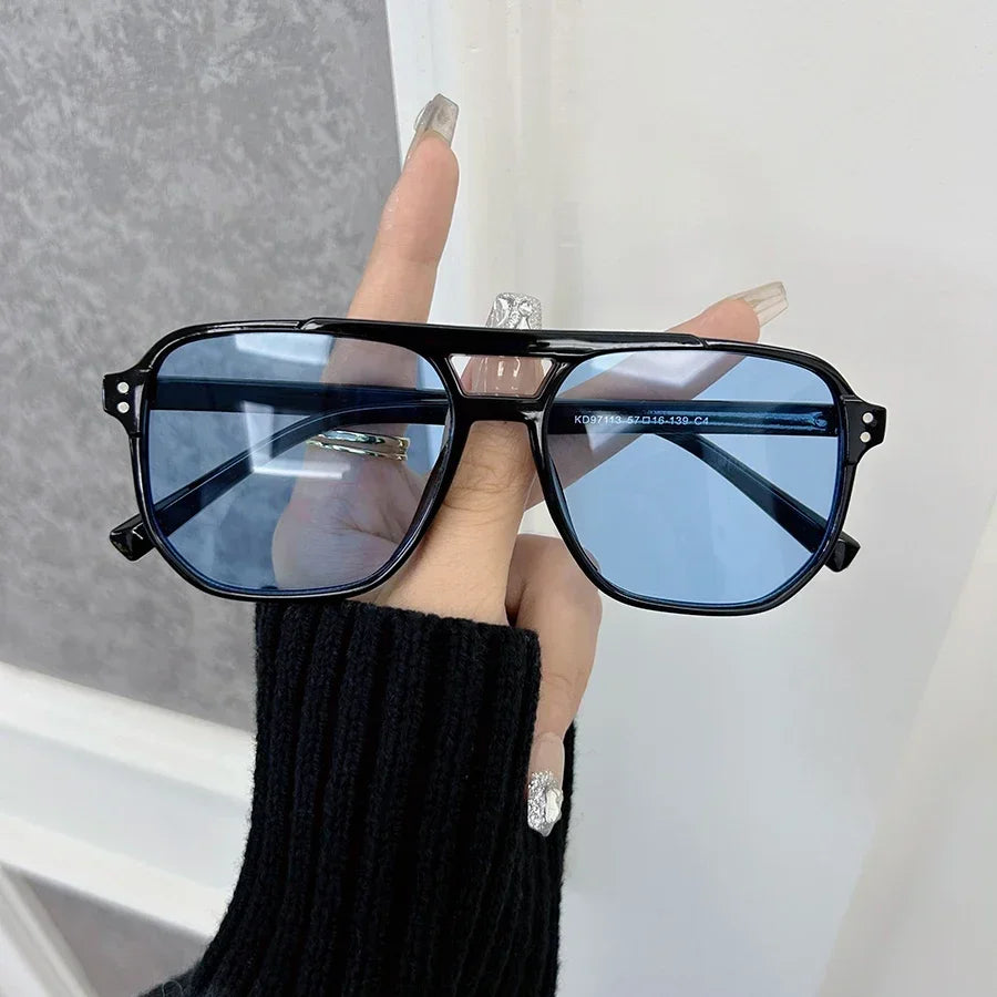 Brand Square Sunglasses Women Men Fashion Classic Sun Glasses Female Male Designer Mirror Outdoors Travel Shades Oculos De Sol