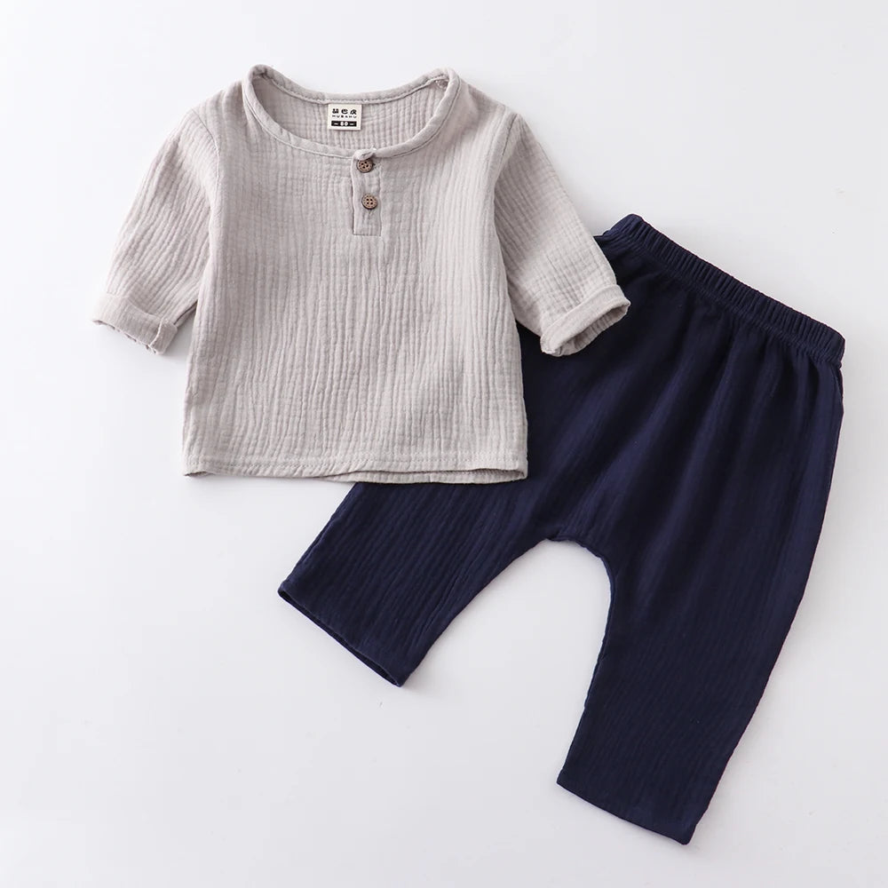 children t shirts fashion linen pleated boys t shirt children t-shirt 2025 summer baby boys girls t-shirt children clothes kids