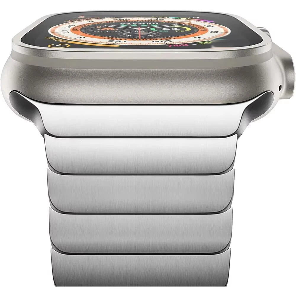 Luxury Stainless Steel Strap For Apple Watch Series 10 9 46mm 45mm 41mm 42 44 40mm Link Bracelet Iwatch Ultra 2 49mm Metal Band