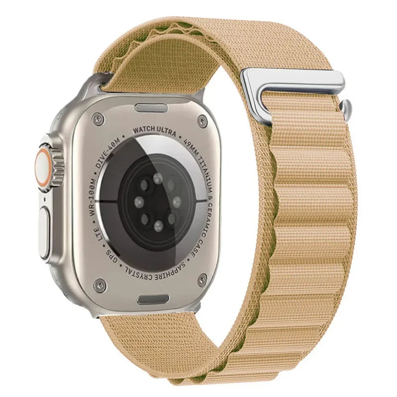 Alpine Loop Strap For Apple Watch Ultra 3 2 1 Band 49mm 11 10 9 8 7 45mm 41mm 42mm 46mm Nylon Bracelet iWatch 6 5 4 3 SE3 2 Belt