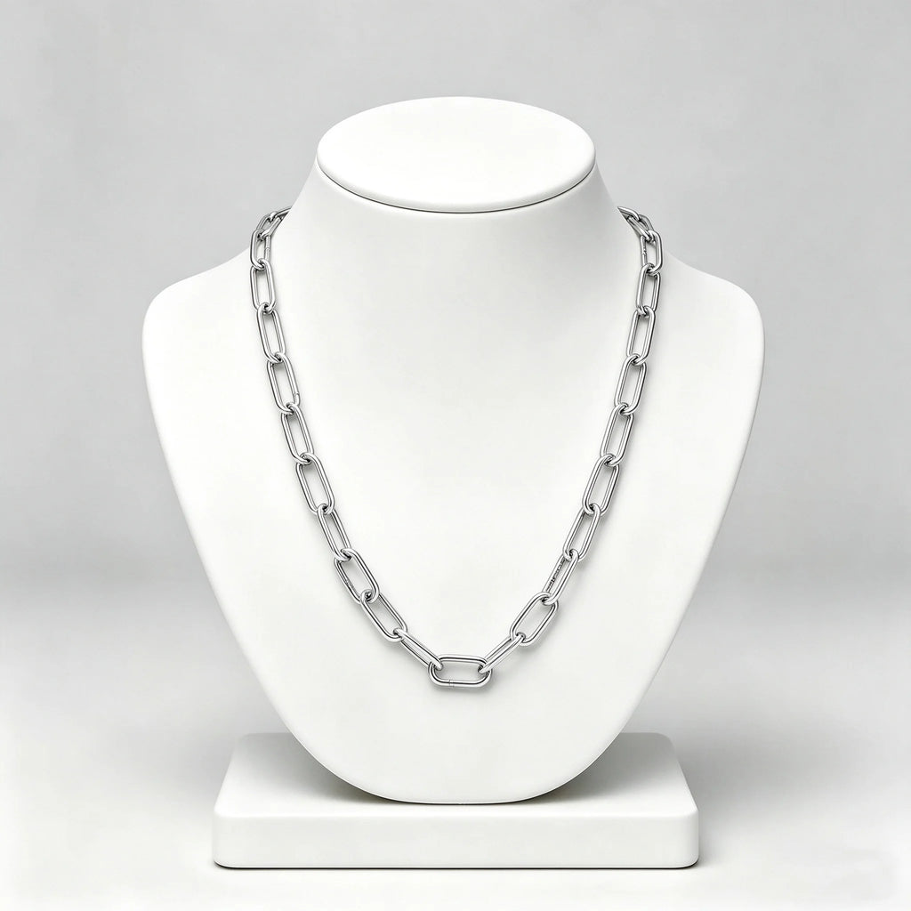 2026 New 925 Pure Silver Chain Y-shaped Necklace Two tone Splicing Necklace for Women's Fashion DIY Jewelry Gifts