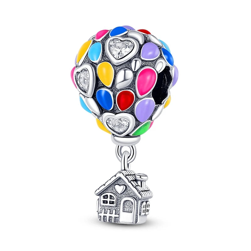 Charms Beads 925 Sterling Silver Tree of Life Peach Heart Sweet Love Charms Fit Pendants Bracelets Necklaces Women Jewelry Gift