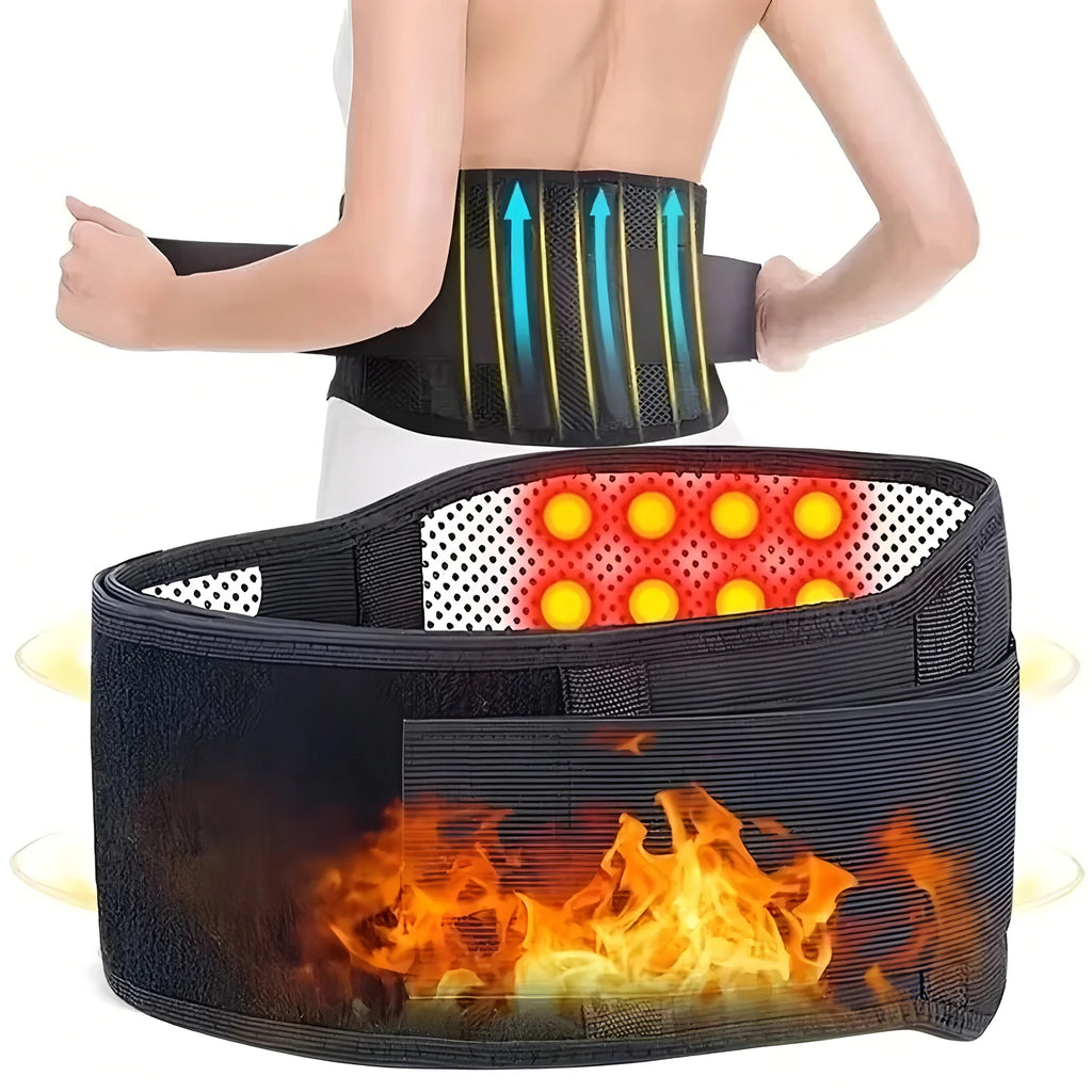 2026Magnetic Self-Heating Back Support Belt, Waist Massage Belt With 4 Steel Plates For Sport Fitness Men And Women
