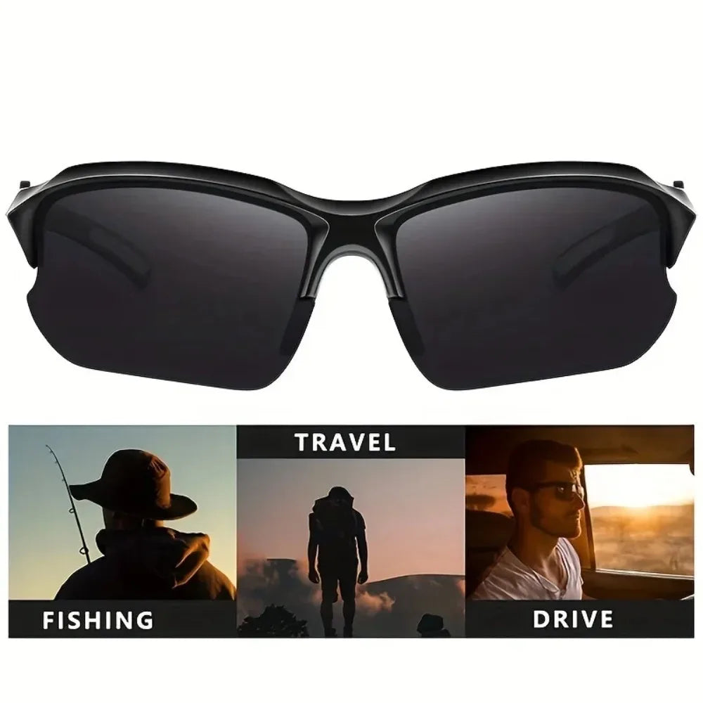 Polarized Sports Glasses for Men And Women Outdoor Windproof Fashionable Suitable for Baseball Running Fishing Golf And Driving