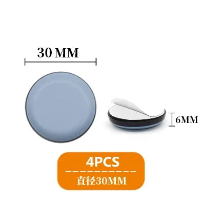 4pcs/set Furniture Leg Slider Pads Anti Scratch Easy Move Heavy Furniture Thickened Moving Pad Anti-abrasion Floor Protector Mat