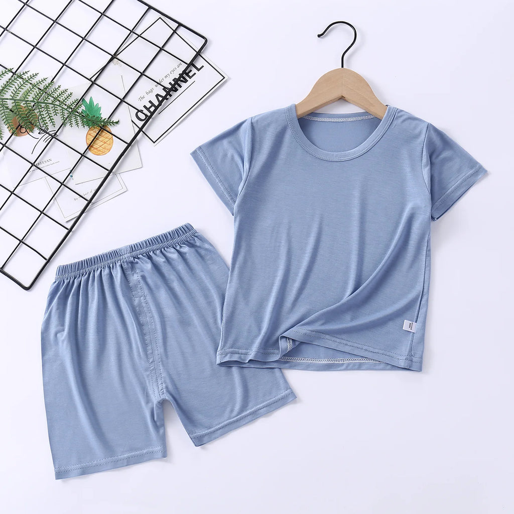 Spring Summer Baby Girls Clothes Pajamas Sets Kids Boy Modal  Homewear Modal Nightwear Children's Indoor Clothing Pijamas Suit
