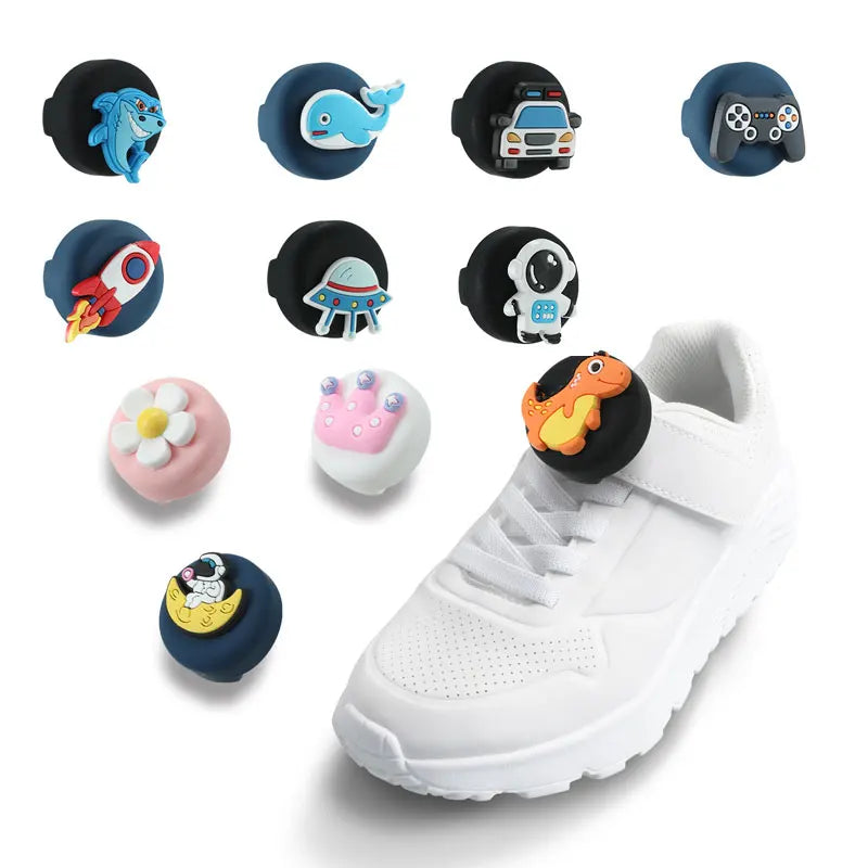 Kids Shoelace AirTag Holder Case,Waterproof Silicone GPS Tracker Accessories for Toddler Children's Shoes & Straps