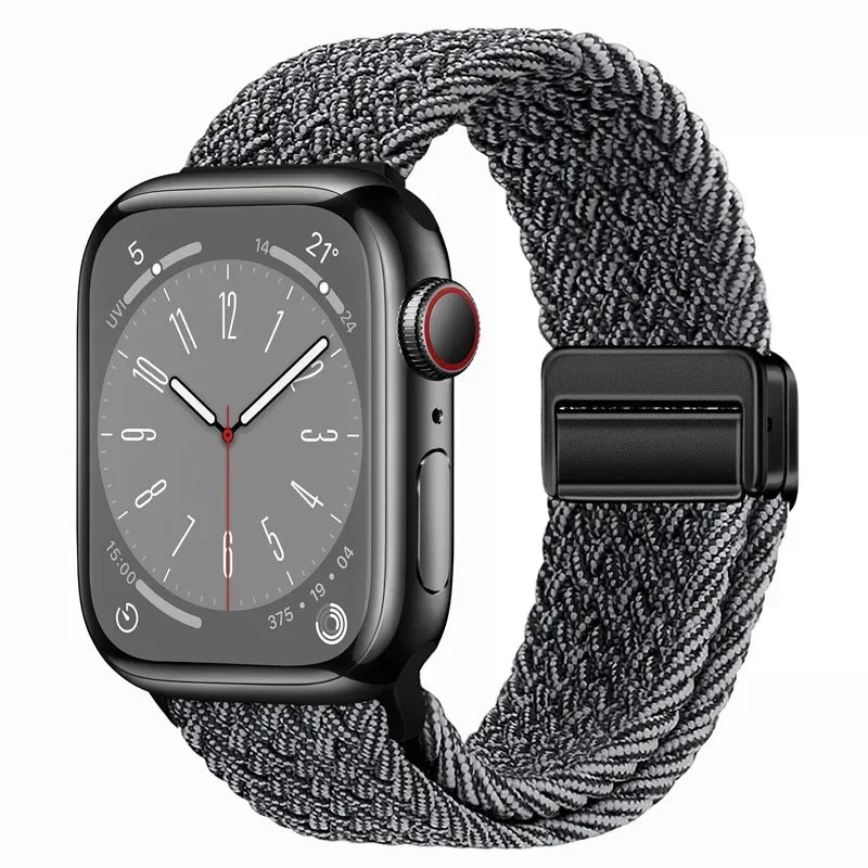 Nylon strap For Apple watch 11 10 42mm 46mm 9 8 7 45mm 41mm Ultra 3/2/1 49mm Magnetic wristband For iWatch 6 5 4 3 SE 44mm 40mm