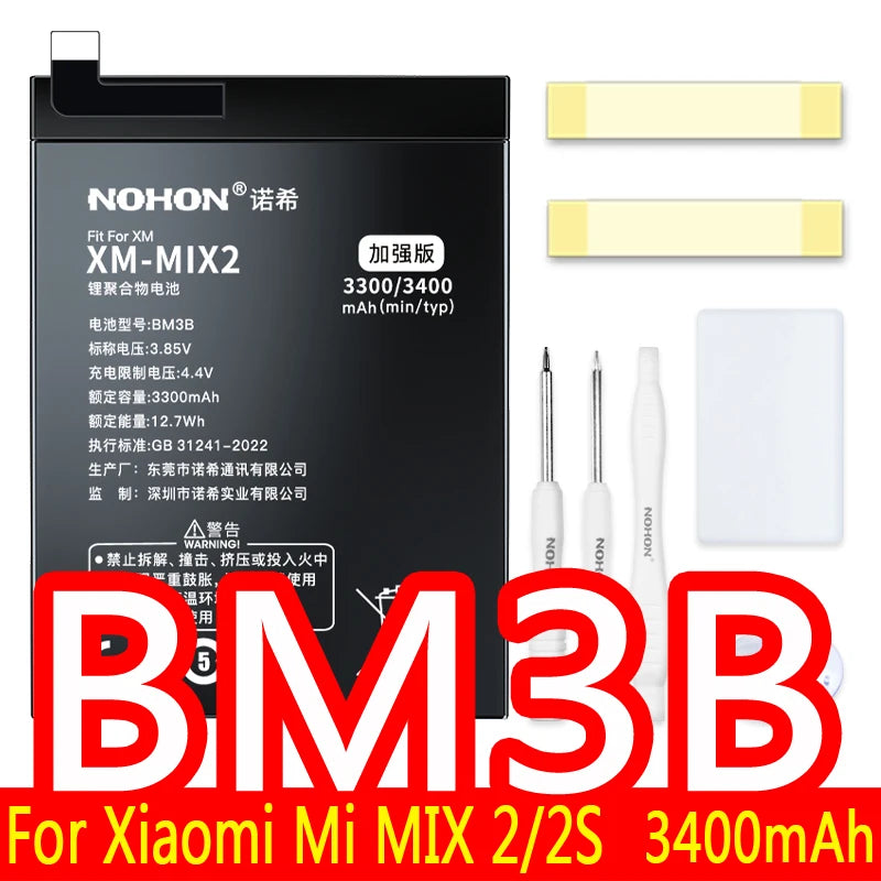 NOHON Battery For Xiaomi Redmi Note 10 Pro 9 9S 8 7 Mi 9 SE 8 Lite 9T Mix 4 Bateria BN57 BN53 BM4Y BM4J BM3L BM4E BM4F BN4A BN55