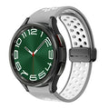 Magnetic Silicone Band for Samsung Galaxy Watch 6 Classic 43 47mm 4 42 46mm 5 Pro 45mm No Gaps Loop Strap for 4/5/6 40 44mm