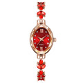 UTHAI V22 Women's Watches Light Luxury Diamond Inlaid Female Watch Waterproof Oval Ladies Fashion Quartz Bracelet Wristwatch