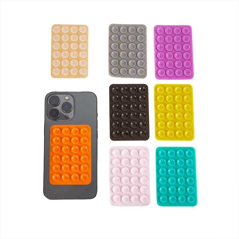 Single Side Silicone Suction Pad For Phone Sticky Gel Mat Anti-Slip Gripper Pad Universal Fixate Adhesive Reusable Holder