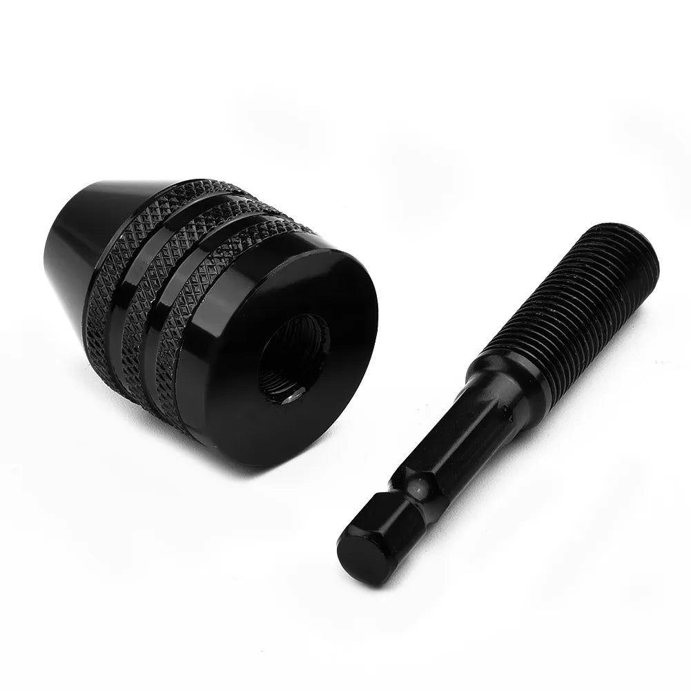 0.3-8mm Mini Keyless Drill Chuck Self-Tighten Electric Drill Bits Collet Fixture Tools 1/4 inch Hex Shank Quick Change Converter